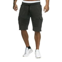 Muški kratke hlače Sportska strana Stripe Pocket Jednostavna ulična odjeća Slim Fit Capris Trening Ležerne