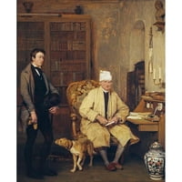 Sir David Wilkie Black Ornate Wood Framed Double Matted Museum Art Print pod nazivom - pismo uvođenja