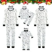 Podudarni obiteljski božićni pidžami set Christmas PJS za obitelj Joy Xmas Eve Jammies postavlja crvene