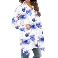Ženska cvjetna štamparija Cardigan Cleance Trendy Comfy Fall Cardigans Meka modne prekrivače za laganu