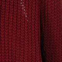 Ženski radni džemper s dugim rukavima klasični lagani ispis pletiv prednji otvoreni kardigan za žene