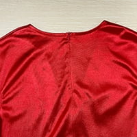 Žene Flowy Midi haljina odjeća rukava V izrez Veliki hem A-line modne dnevne nošenje