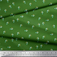 Tkanina sa zelenom pamučnom pamučnom pamučnom pamučnom pamučnom pamuku Šarena voda kapljice od tkanine