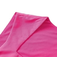 Ležerne prilike sa punim kvadratnim vratom Hot Pink Women Termos & Camis