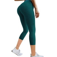 Zpanxa Womens Stretch yoga hlače, fitness trčanje teretane Creted pantalone Aktivne hlače Vježbanje tajice Honeds Workout Trčanje joge gamaše za žene zelene m